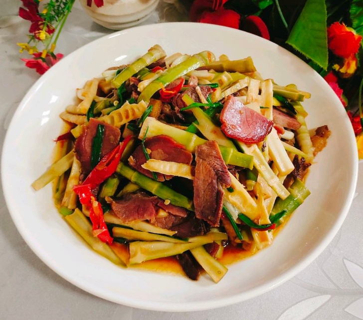 竹笋炒熏肉