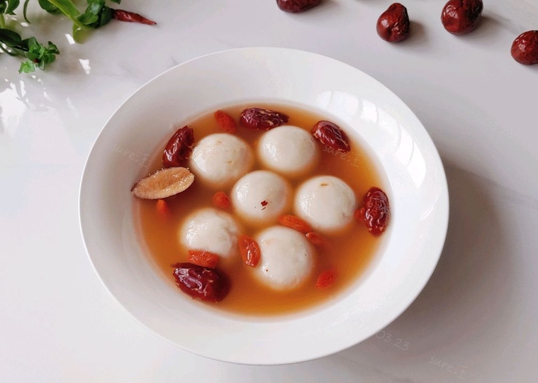 微波汤圆红枣茶