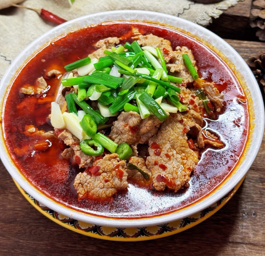 家常水煮牛肉片