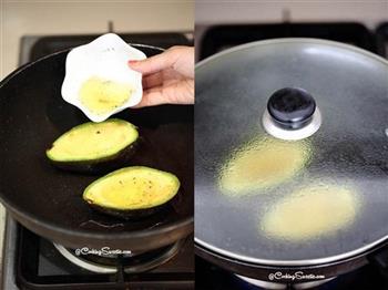 鱼子酱牛油果煎鸡蛋