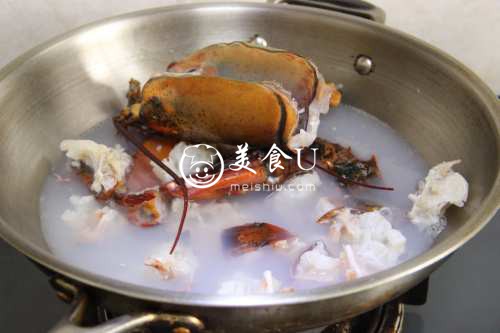·龙虾粥·鲜美养生粥 附详细的大龙虾分解方法
