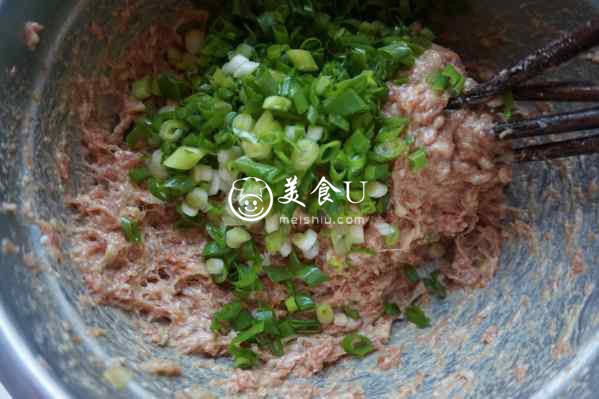 千层葱肉饼