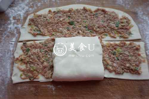 千层葱肉饼