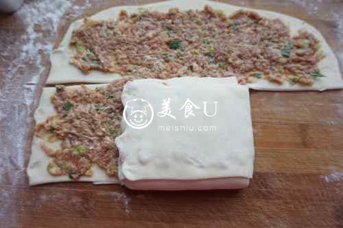 千层葱肉饼