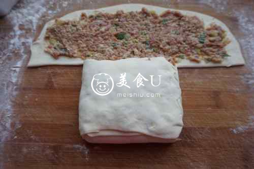 千层葱肉饼