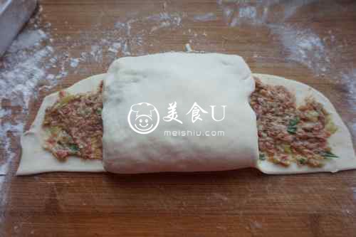 千层葱肉饼