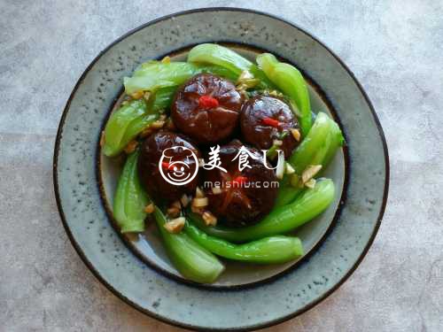 蚝油香菇油菜