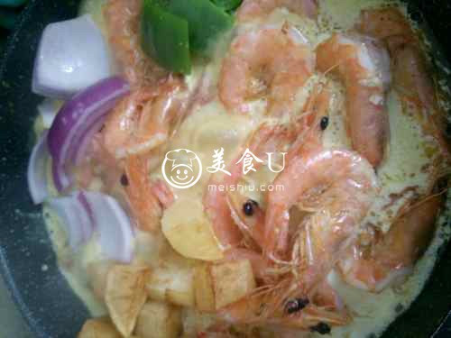 椰香咖喱虾
