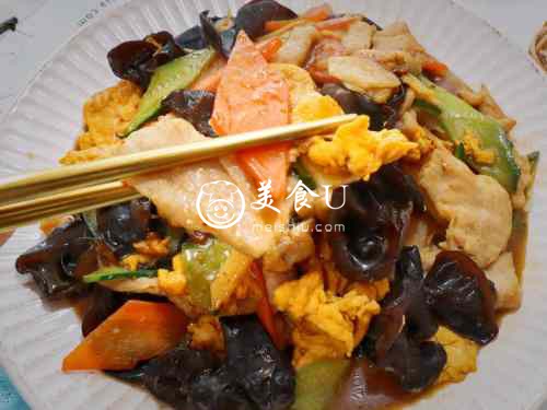家常嫩滑木须肉片❗️传统木须肉家常菜下饭菜鲁菜