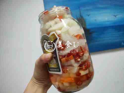 超级下饭菜，腌白萝卜~酸甜辣口喔