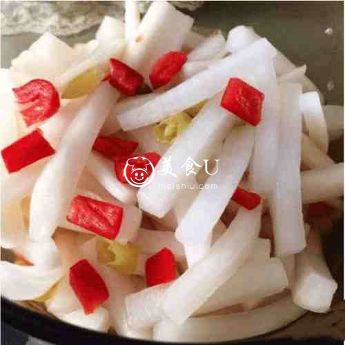 超级下饭菜，腌白萝卜~酸甜辣口喔