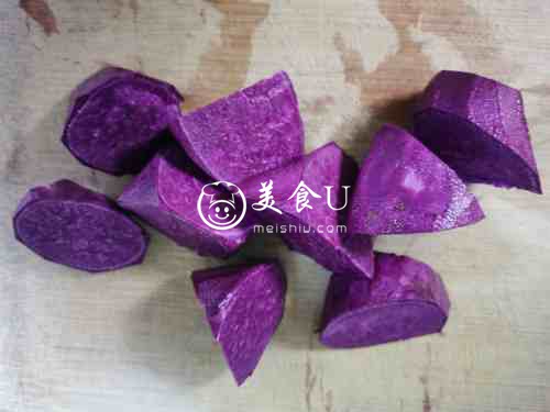 紫薯芝麻汤圆