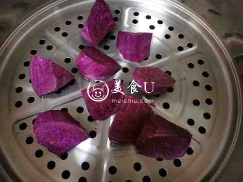 紫薯芝麻汤圆
