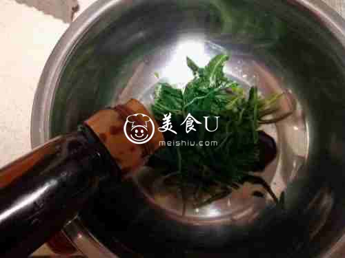 凉拌野苦菜