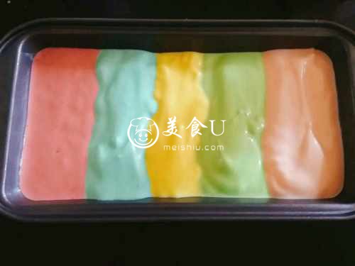 有颜值的清凉彩虹蛋糕