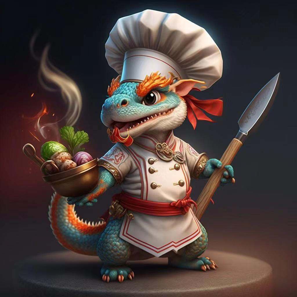 发一组十二生肖的厨师头像