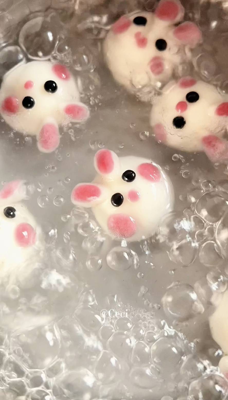 兔兔这么可爱，做成汤圆一定好吃！