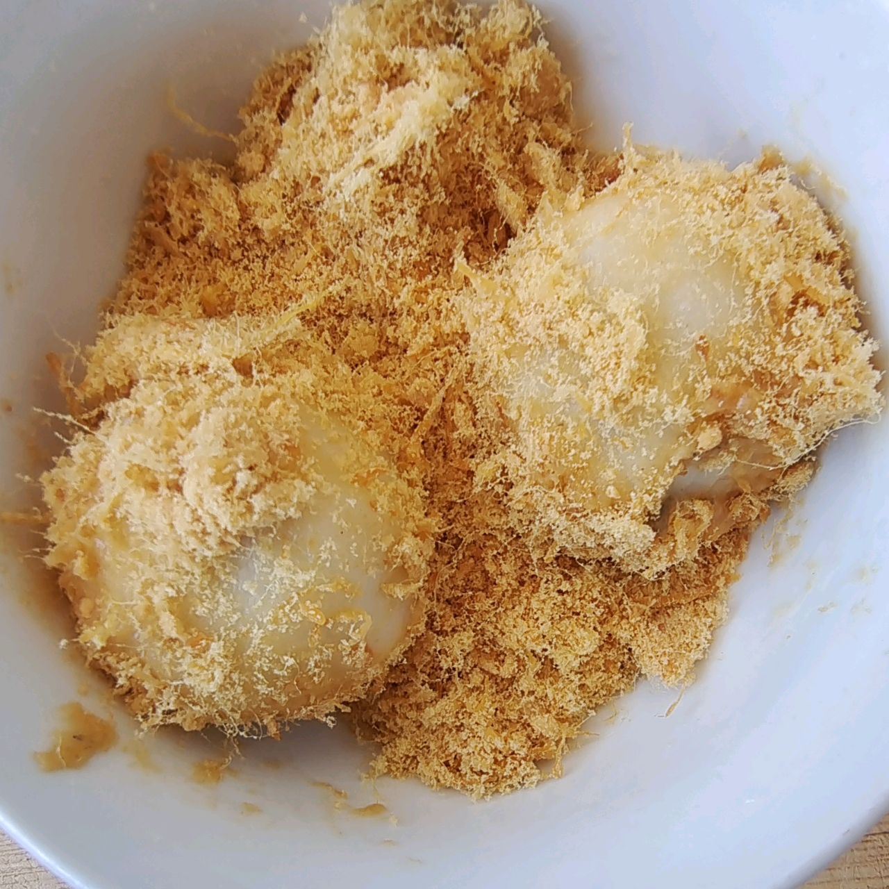 创意吃法：肉松汤圆