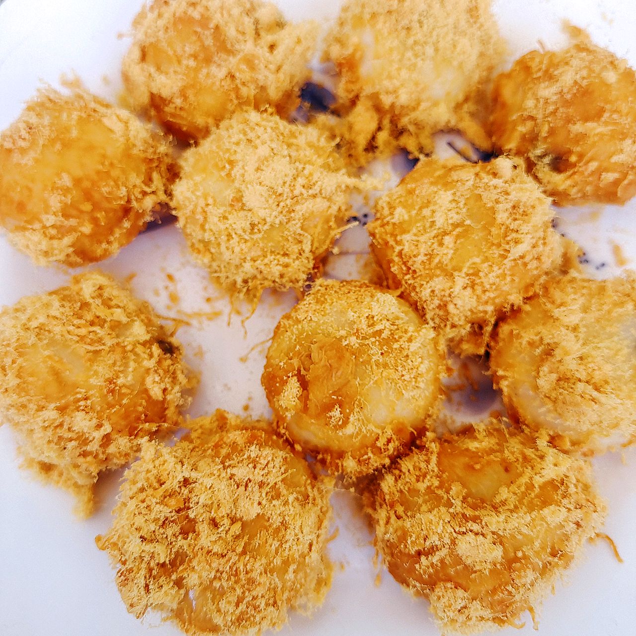 创意吃法：肉松汤圆