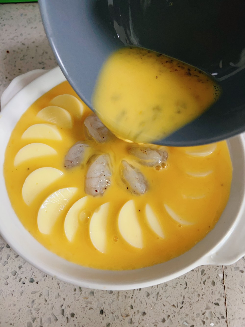 虾仁豆腐蒸蛋，超鲜嫩好吃的减脂餐