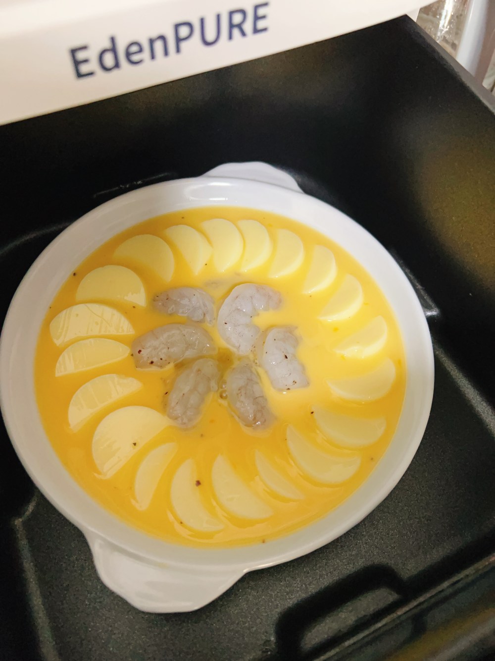虾仁豆腐蒸蛋，超鲜嫩好吃的减脂餐
