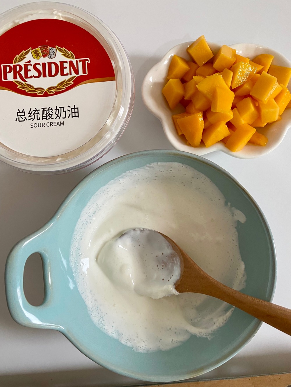 酸奶油芒果蛋挞