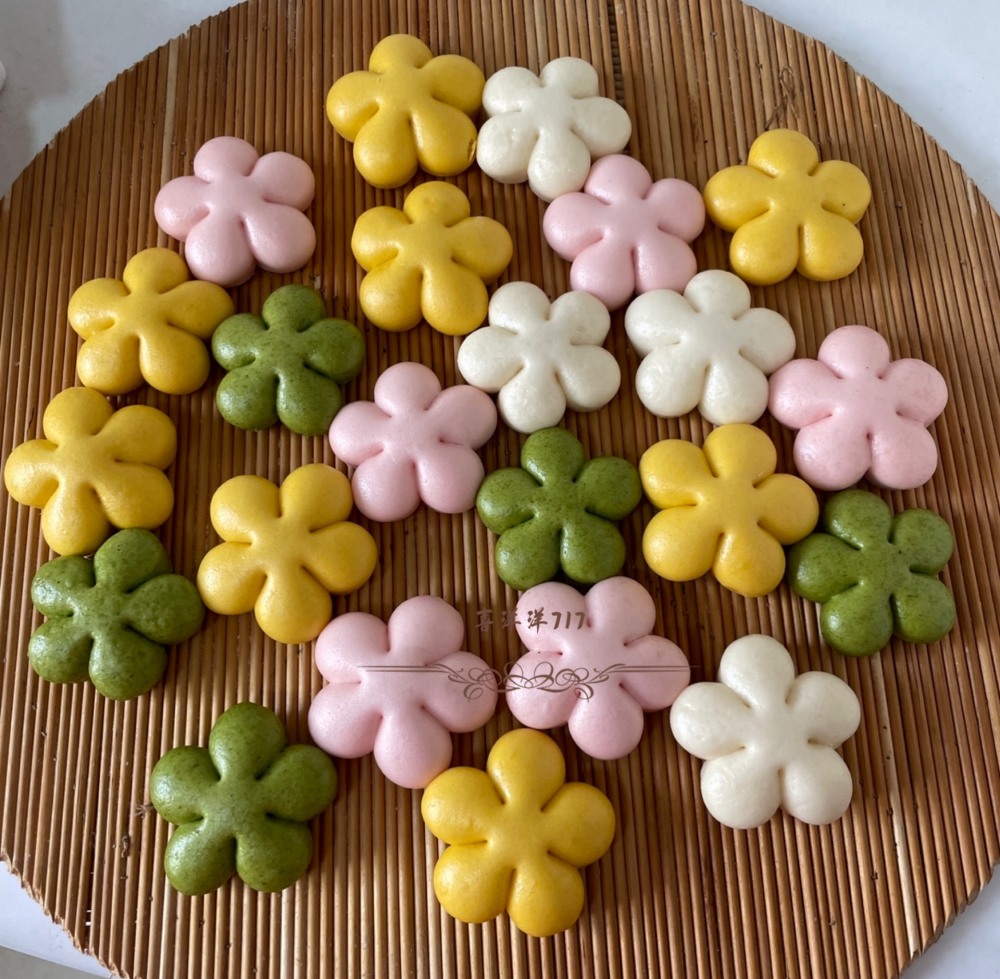 春天里的花朵馒头