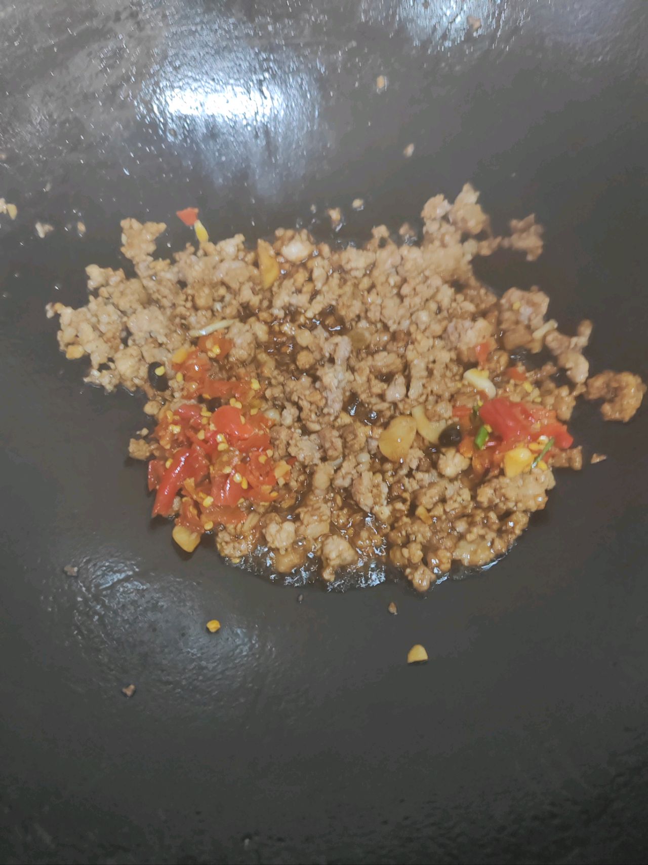 肉沫炒蕨菜