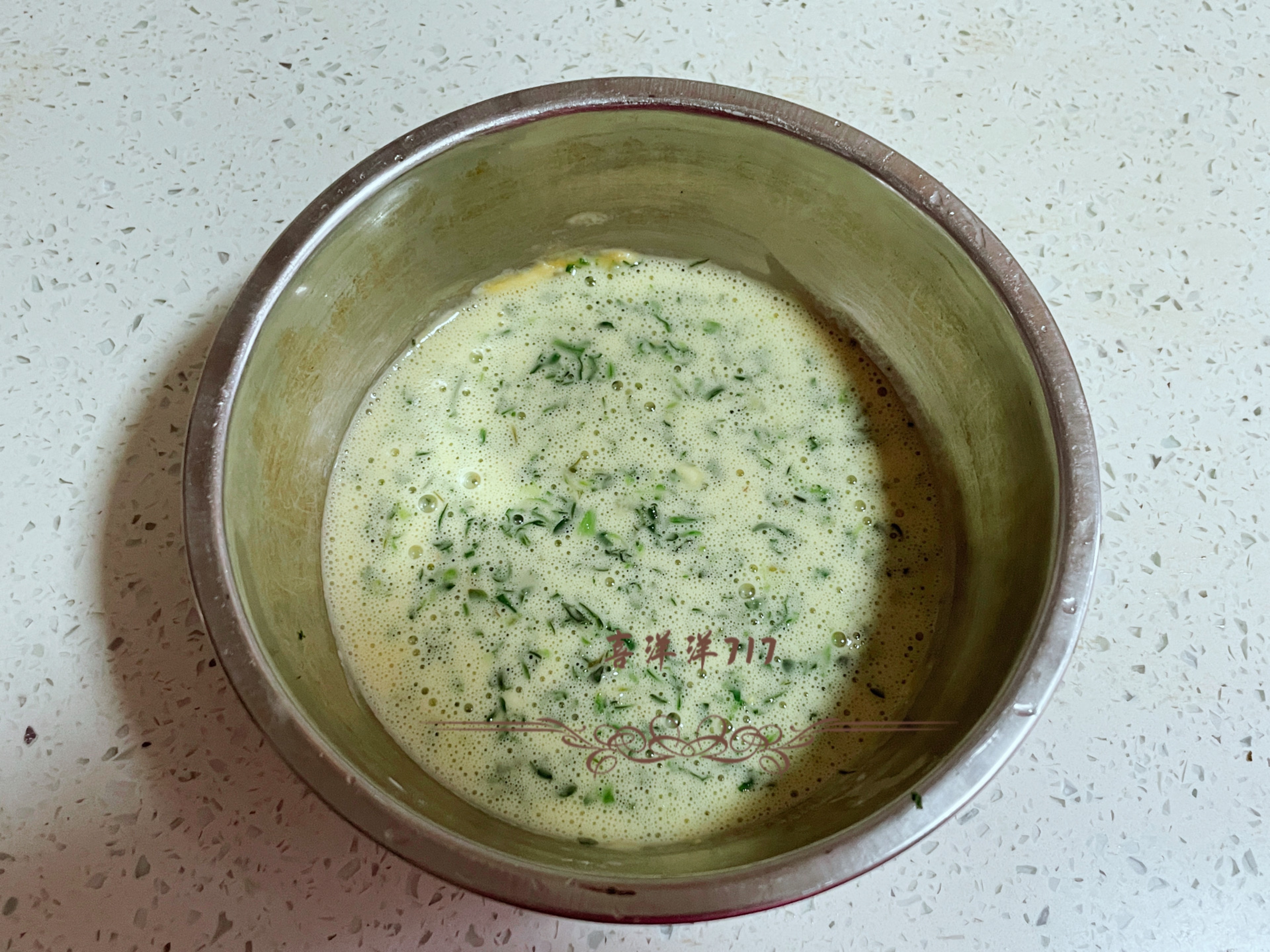 荠菜鸡蛋饼