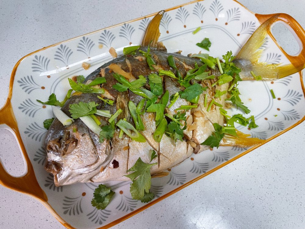 豆豉烧鲳鱼