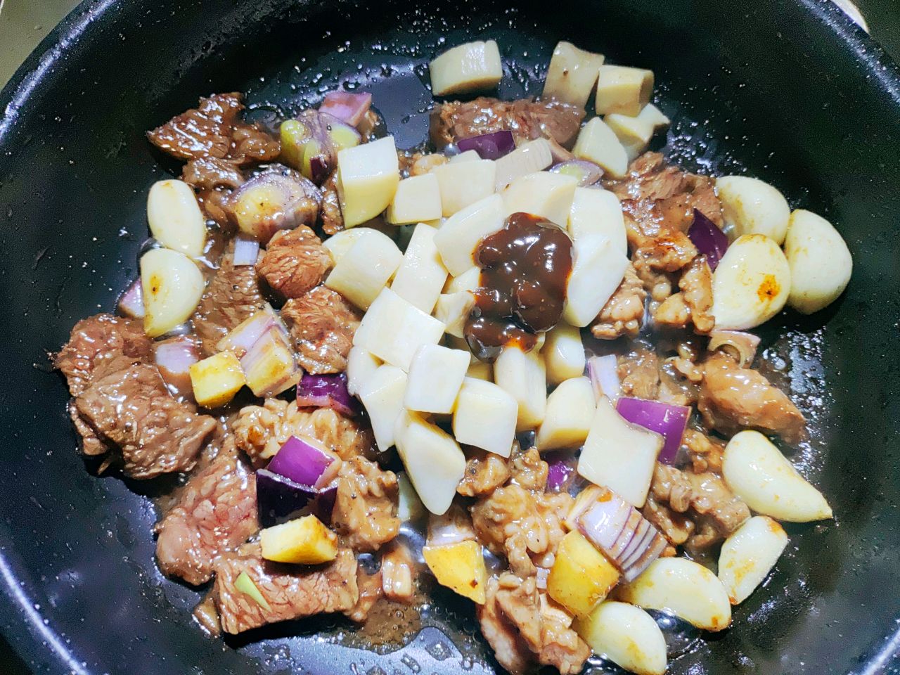 黑椒牛排杏鲍菇