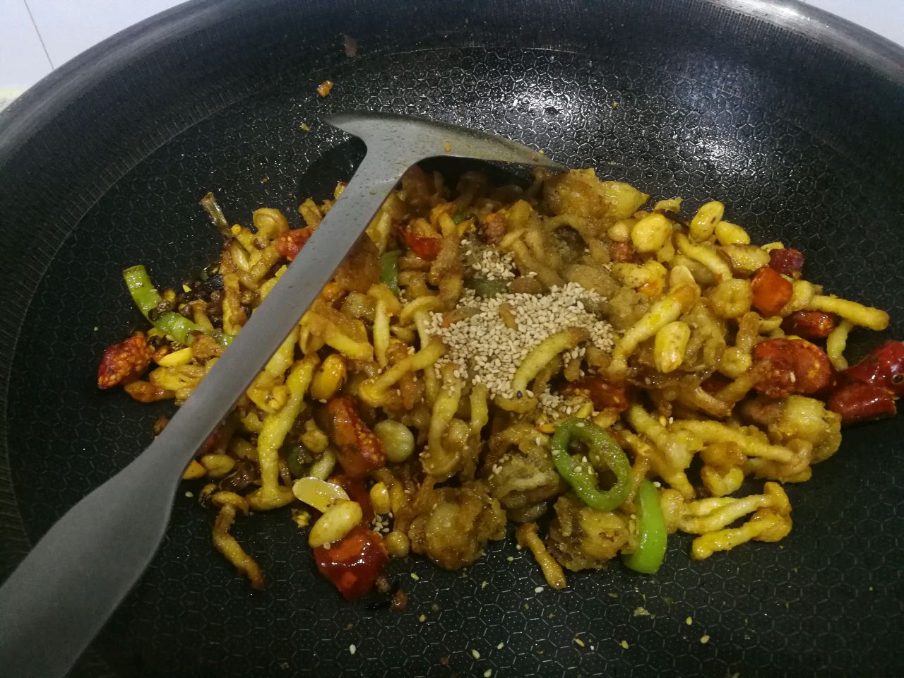 白玉菇爆炒扇贝丁
