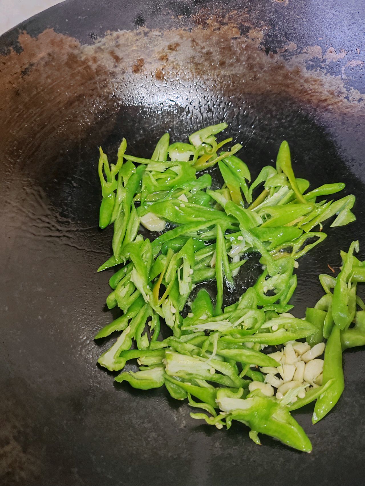 青椒炒腊肠