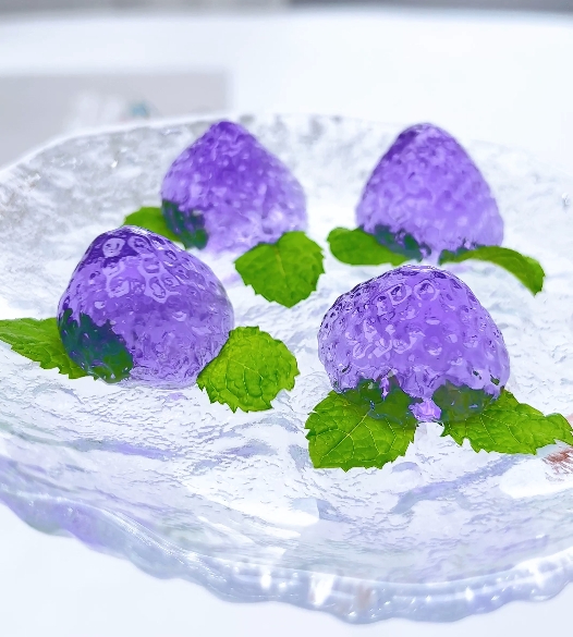 紫水晶草莓果冻