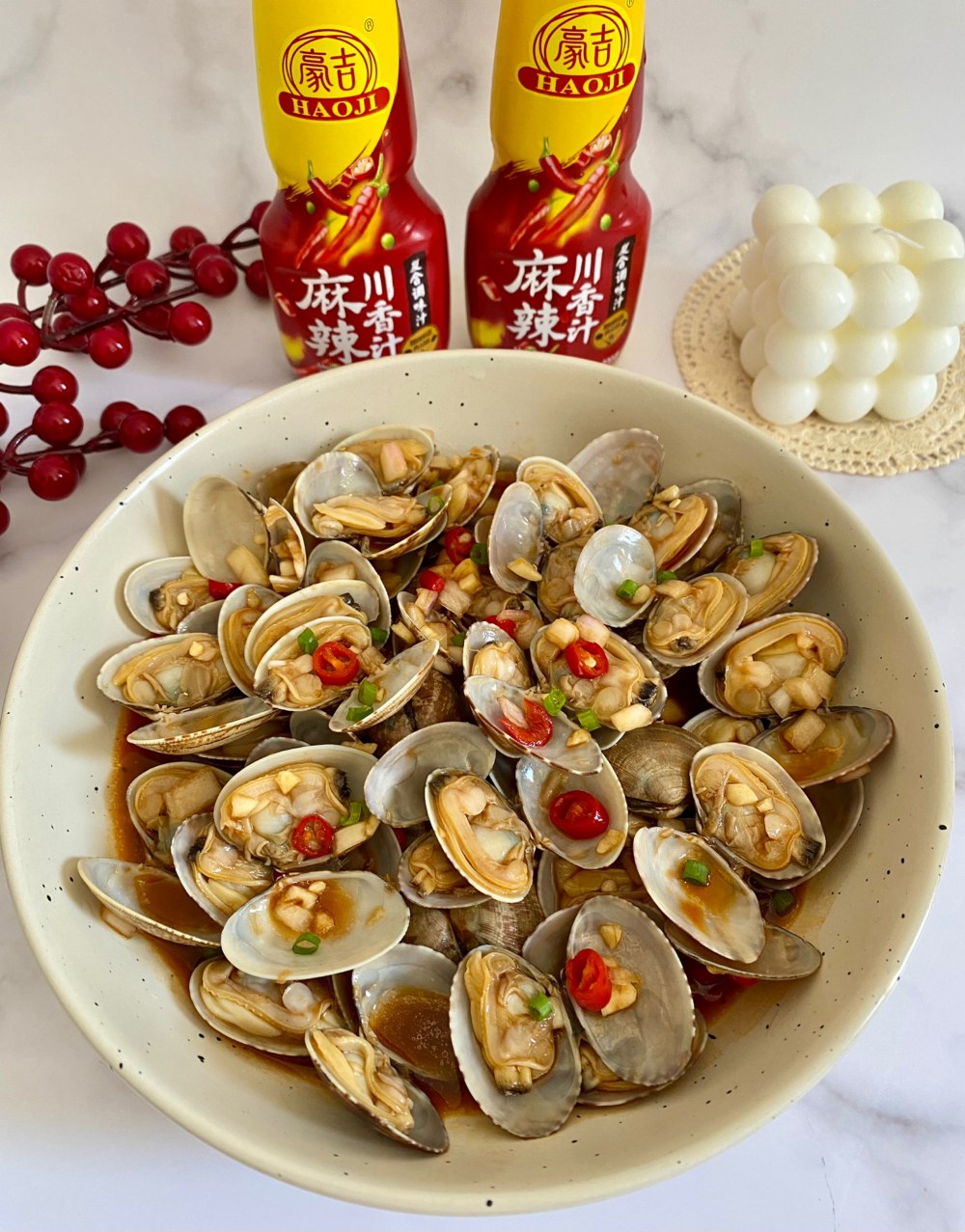 麻辣川香汁凉拌花甲