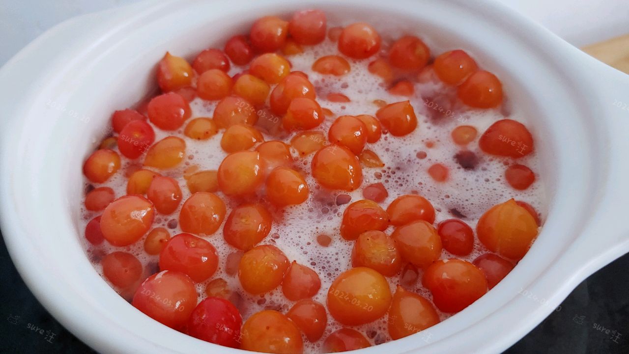 糖水樱桃五米粥