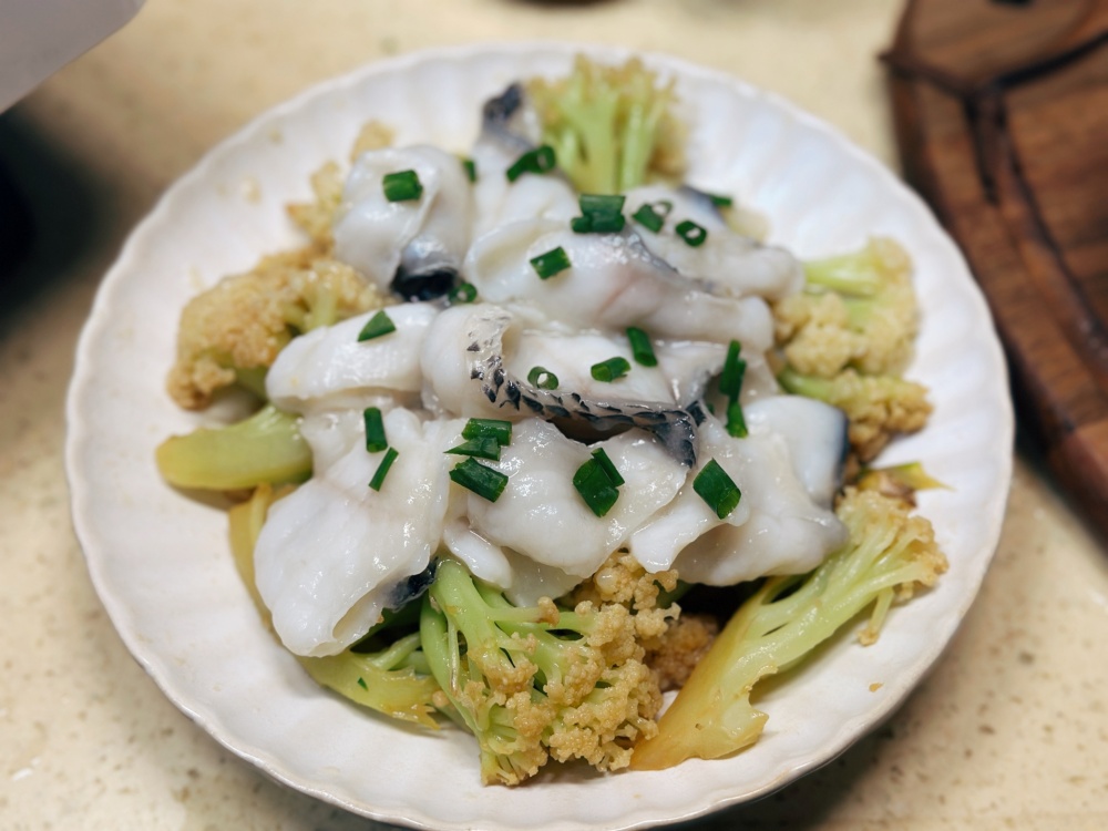 鲜嫩爽口低卡高蛋白花菜鱼片