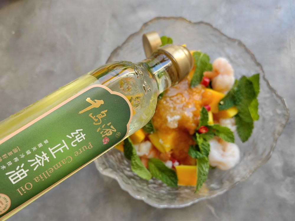 薄荷芒果虾，备考解暑小点心~