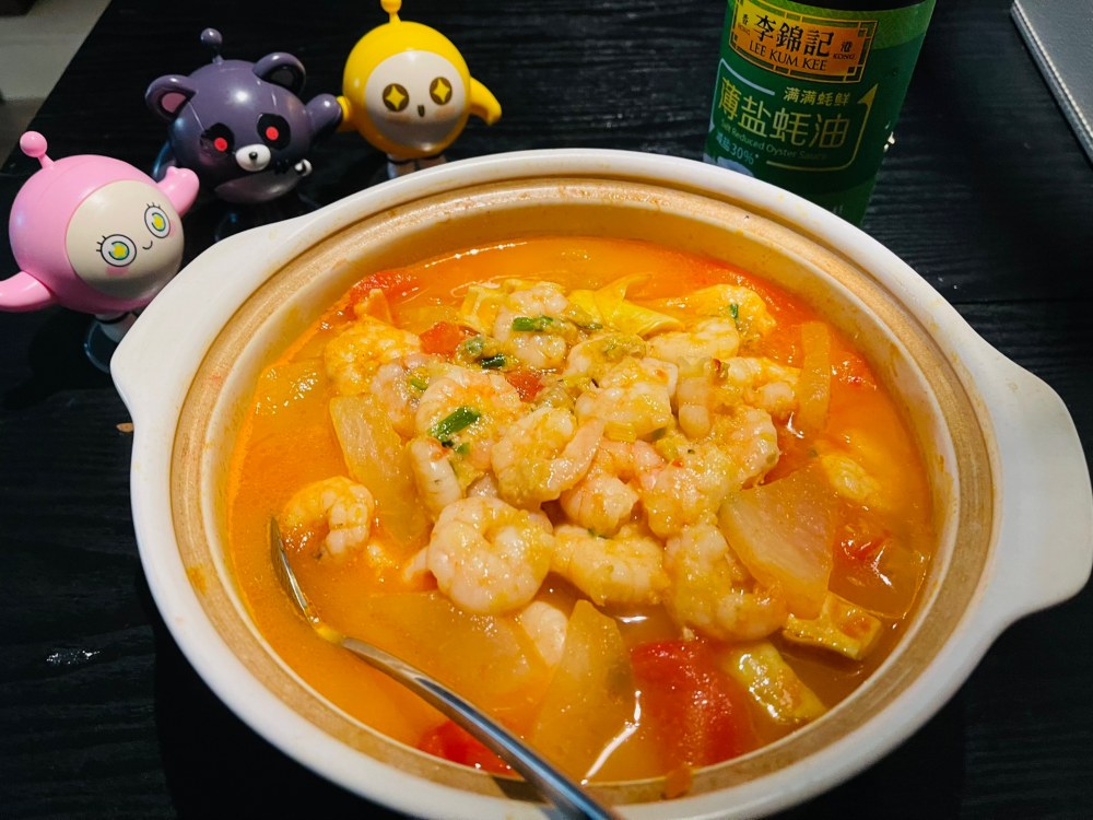 轻食蚝油冬瓜蕃中虾