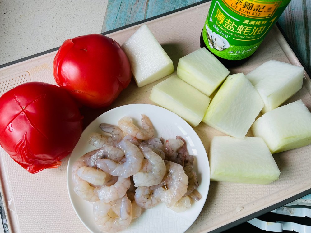 轻食蚝油冬瓜蕃中虾