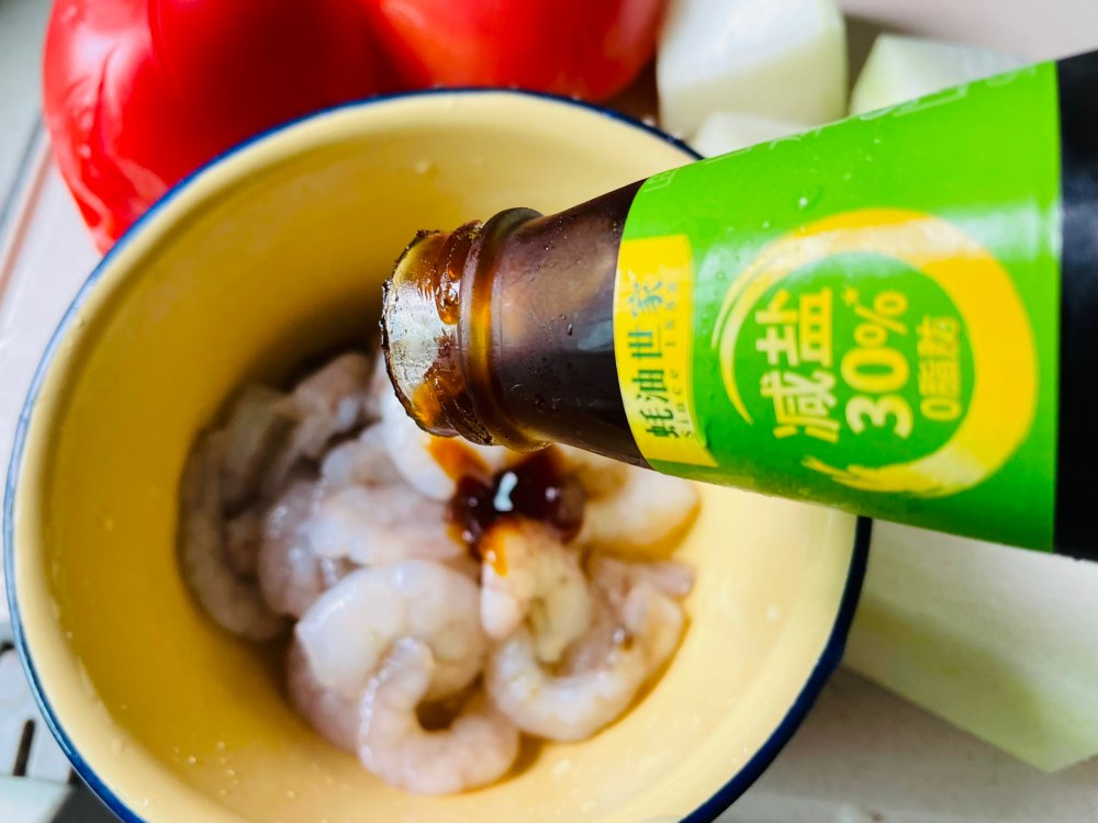轻食蚝油冬瓜蕃中虾