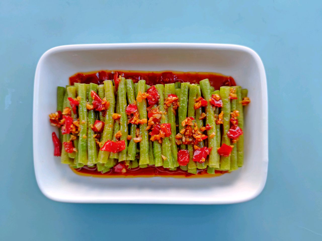 剁椒蒜蓉豇豆