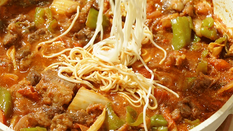 过油肉拌面