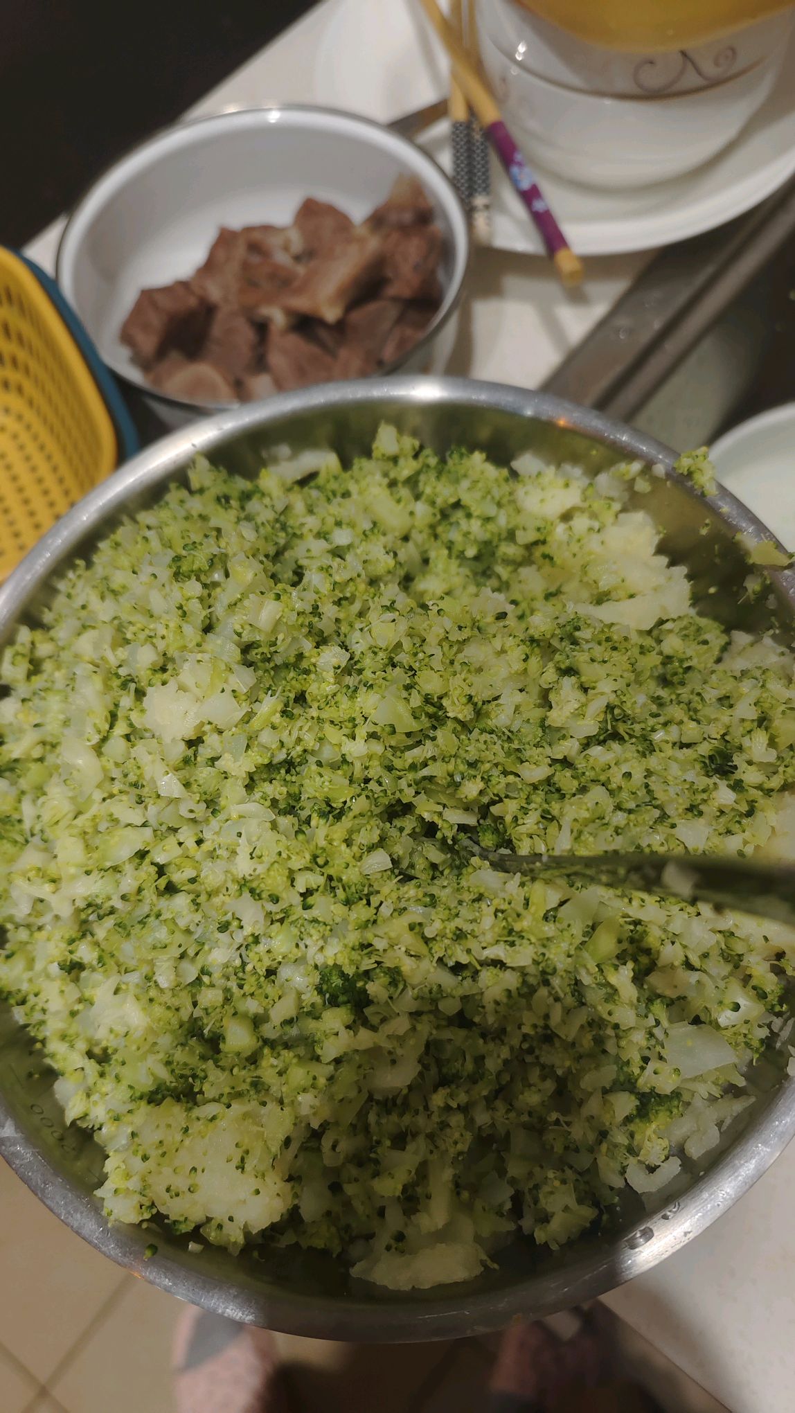 西兰花土豆泥