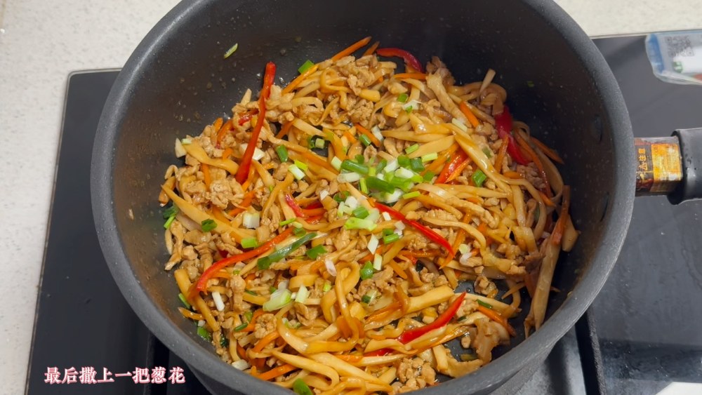 杏鲍菇炒肉丝