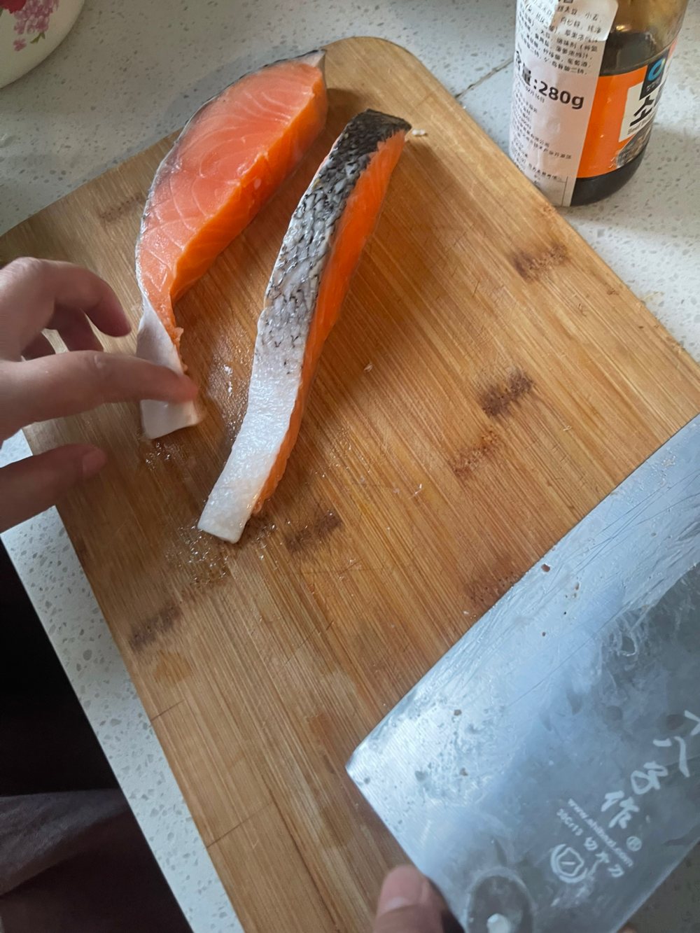 煎三文鱼