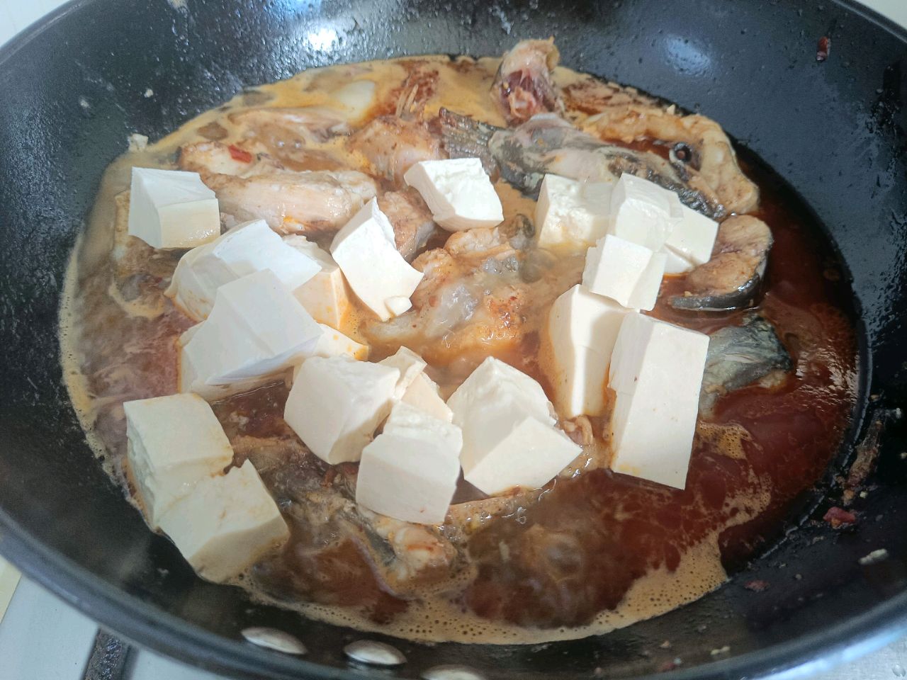 香辣鱼炖豆腐