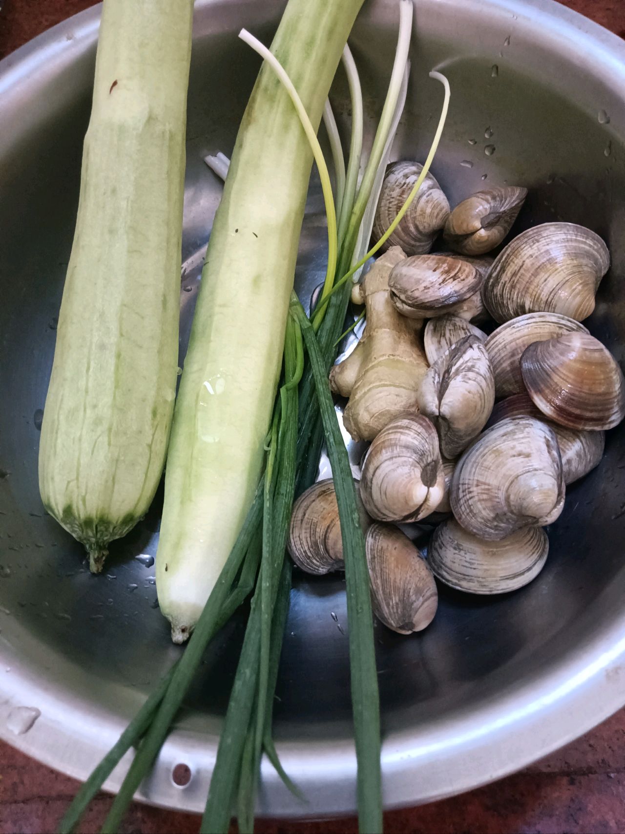 丝瓜白贝汤
