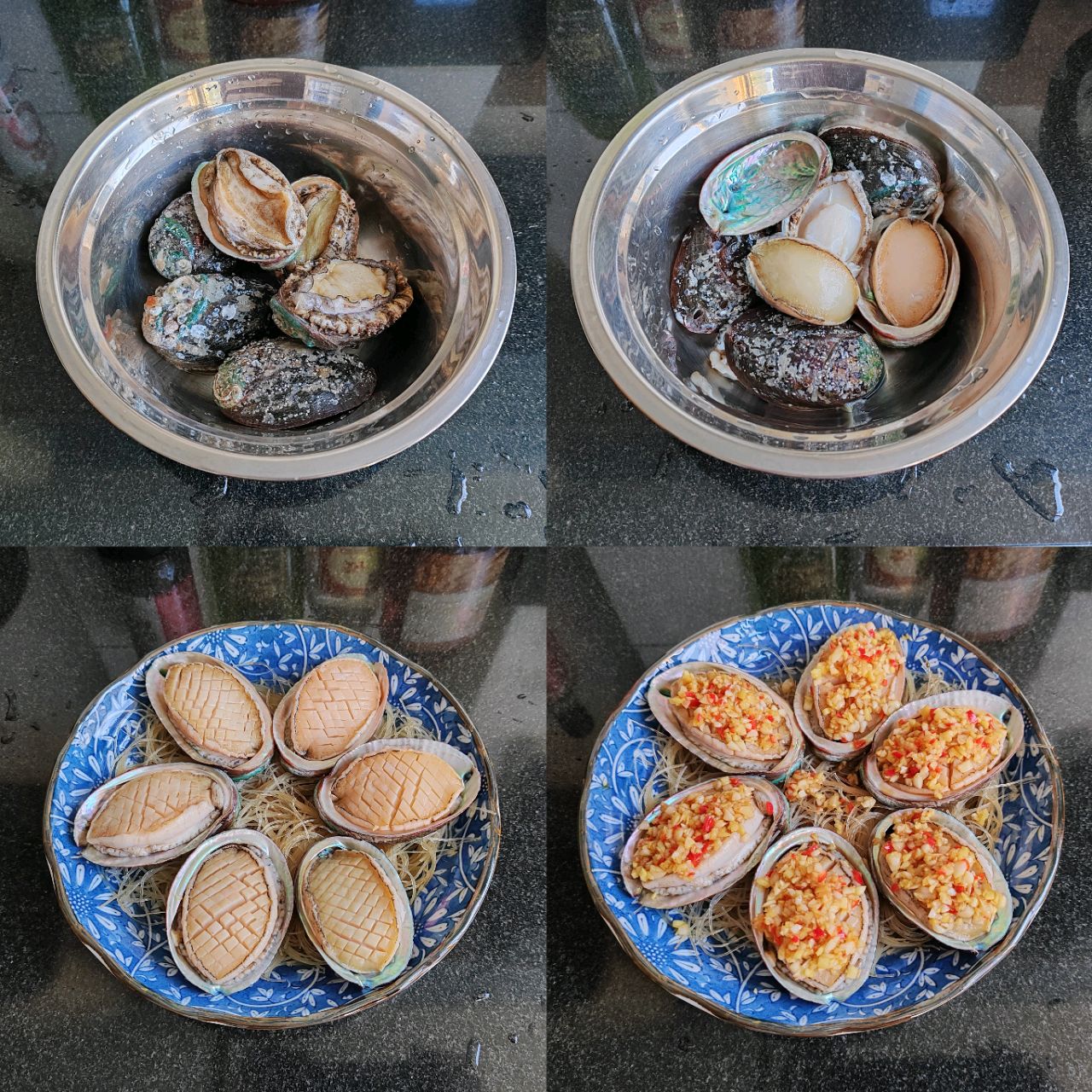 蒜蓉粉丝蒸小鲍鱼