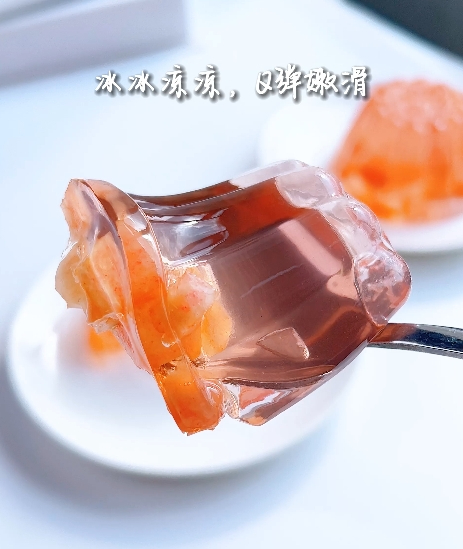 水蜜桃布丁，果香甜蜜，爽滑Q弹！
